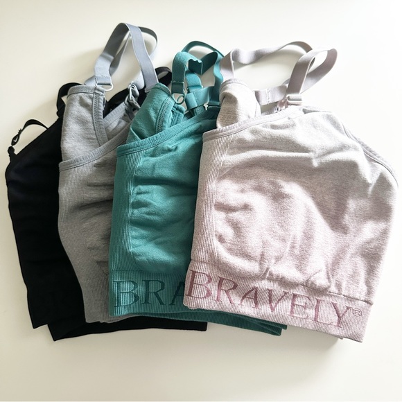 Kindred Bravely Other - 4 Kindred Bravely Sublime Nursing & Pumping Sports Bras XL Pink Teal Blue Black